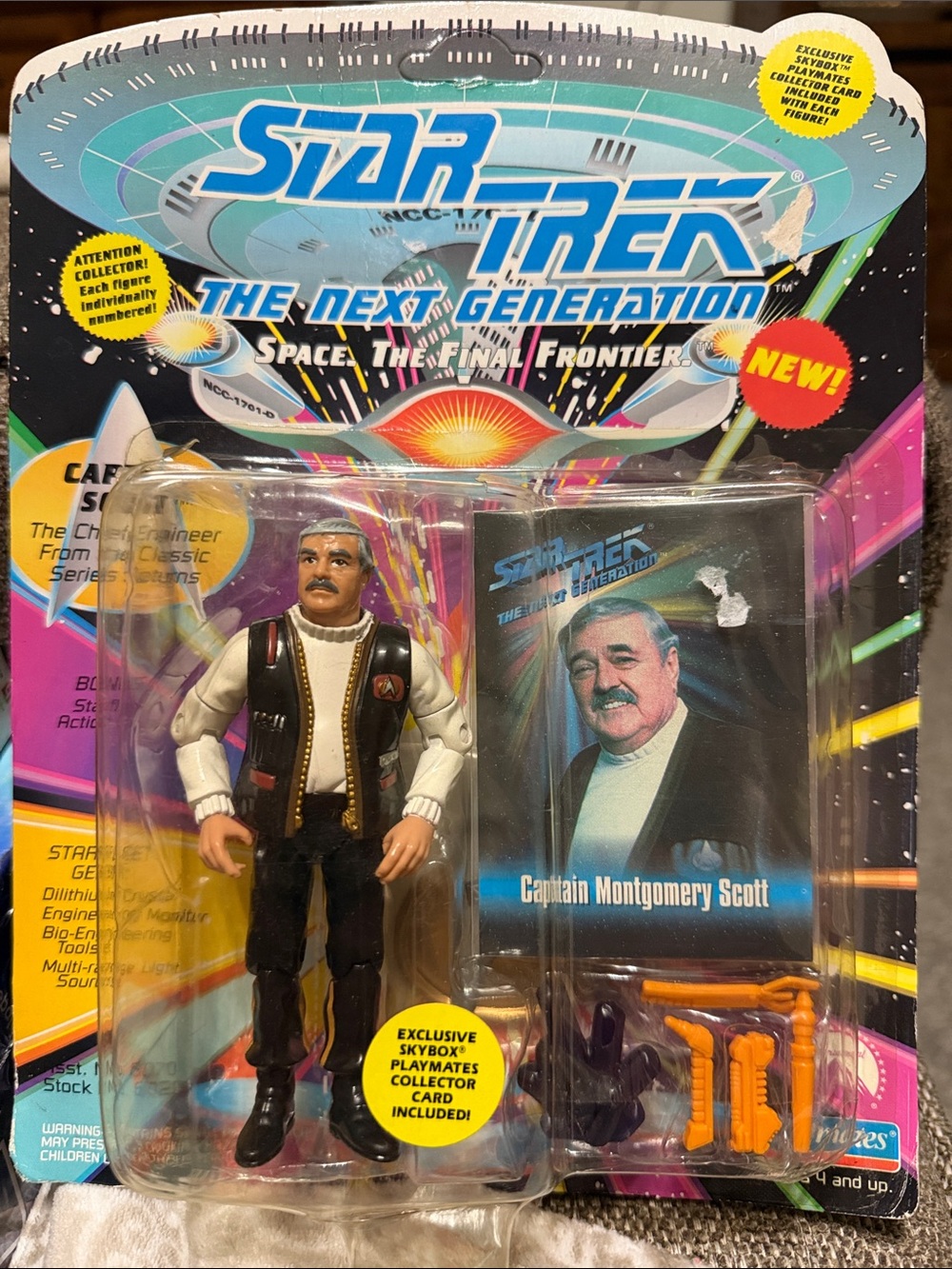 1993 Star Trek, the next generation space the final frontier, captain Scott toy